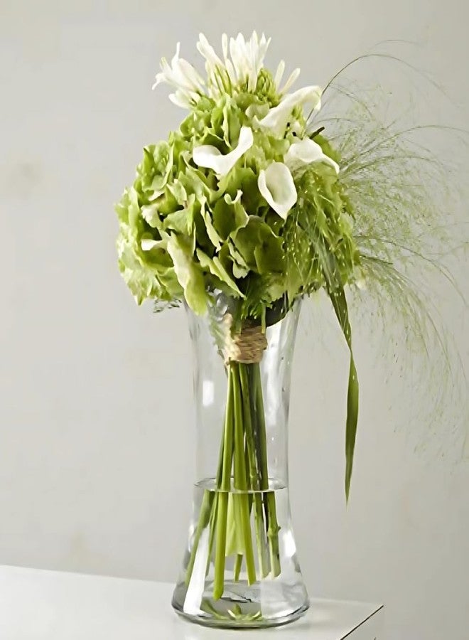 Oasis Acrylic Unbreakable Classic Flower Vases for Table Centerpiece, Home Decor, Floral Arrangement, Office, Events, Gifting & More - Hantied Clear - Image 1